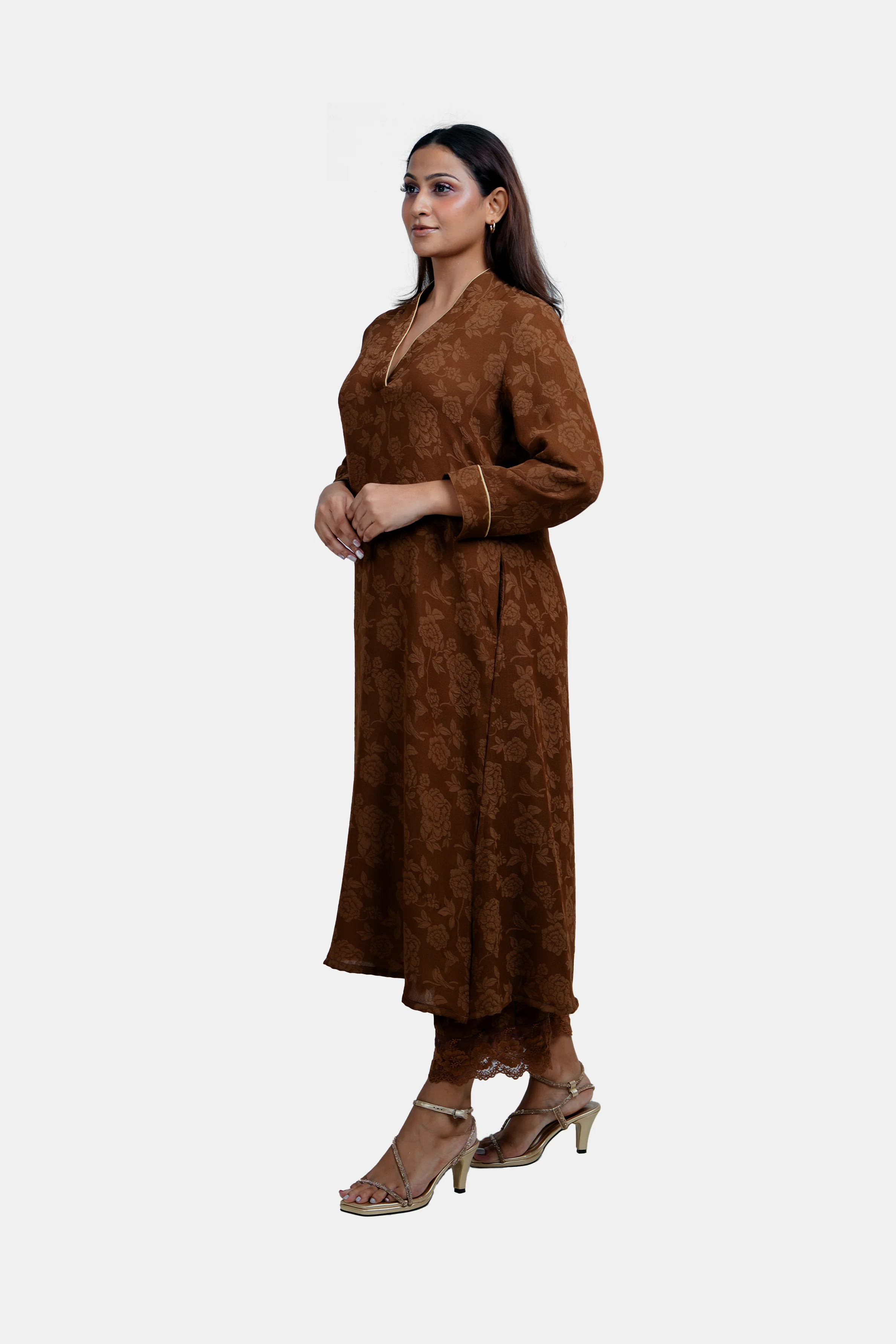 HADA Exclusive Ladies Printed Party Kurta - Image 3